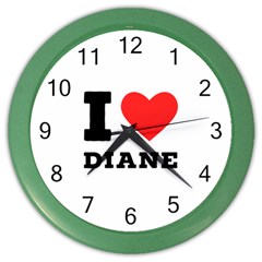 I Love Diane Color Wall Clock by ilovewhateva