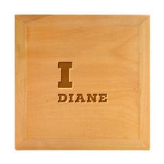 I Love Diane Wood Photo Frame Cube