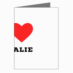 I Love Natalie Greeting Cards (pkg Of 8) by ilovewhateva