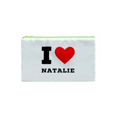 I Love Natalie Cosmetic Bag (xs) by ilovewhateva