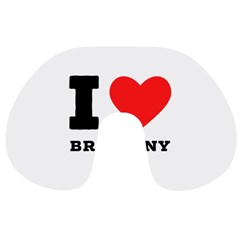 I Love Brittany Travel Neck Pillow by ilovewhateva