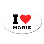 I love marie Oval Magnet Front