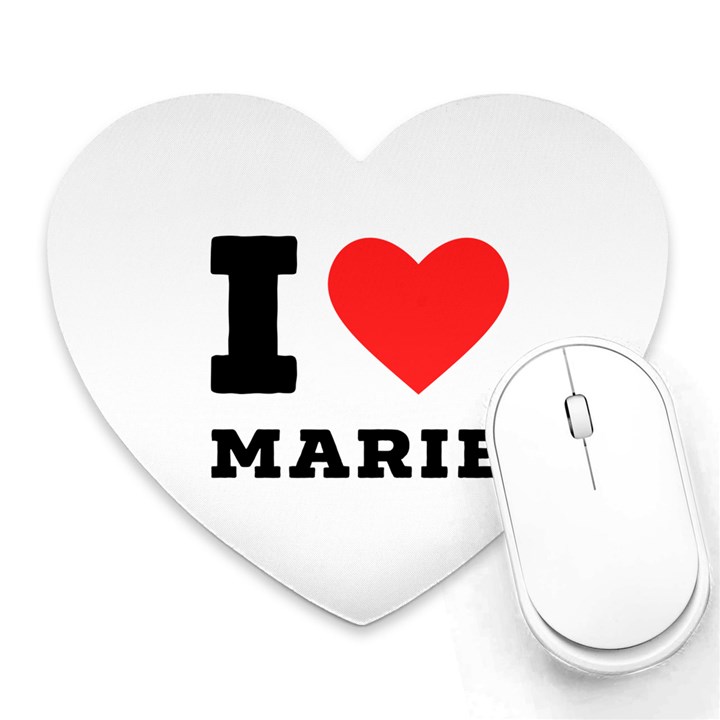 I love marie Heart Mousepad