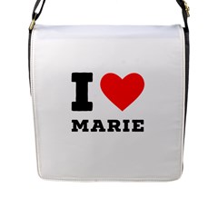 I Love Marie Flap Closure Messenger Bag (l) by ilovewhateva