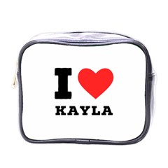 I Love Kayla Mini Toiletries Bag (one Side) by ilovewhateva