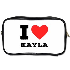 I Love Kayla Toiletries Bag (one Side) by ilovewhateva