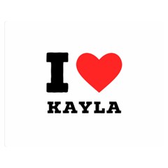 I Love Kayla Two Sides Premium Plush Fleece Blanket (medium) by ilovewhateva