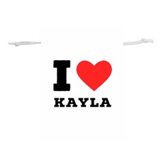 I Love Kayla Lightweight Drawstring Pouch (s) by ilovewhateva