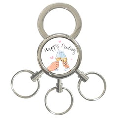 Happy Friday 3-ring Key Chain by SychEva