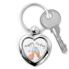 Happy Friday Key Chain (heart) by SychEva