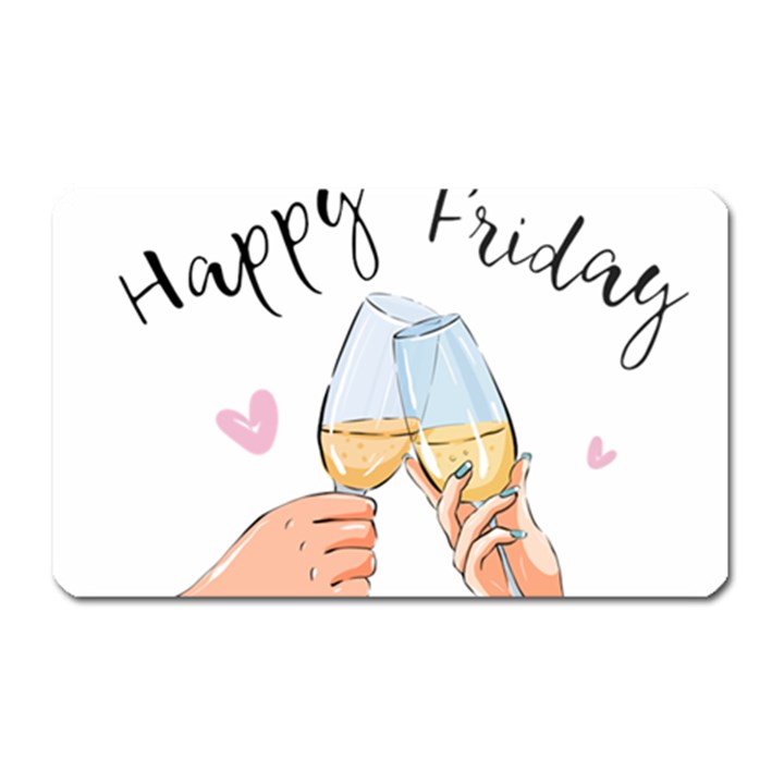 Happy Friday Magnet (Rectangular)