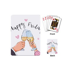 Happy Friday Playing Cards Single Design (mini) by SychEva