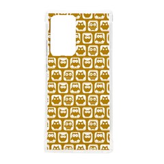 Olive And White Owl Pattern Samsung Galaxy Note 20 Ultra Tpu Uv Case by GardenOfOphir