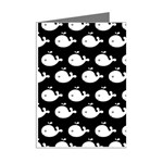 Cute Whale Illustration Pattern Mini Greeting Cards (Pkg of 8) Right