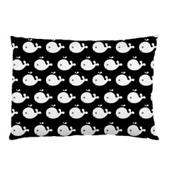 Cute Whale Illustration Pattern Pillow Case by GardenOfOphir