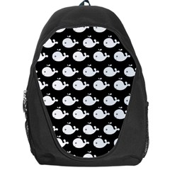 Cute Whale Illustration Pattern Backpack Bag by GardenOfOphir