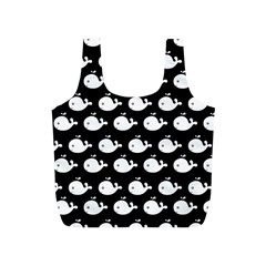 Cute Whale Illustration Pattern Full Print Recycle Bag (s) by GardenOfOphir