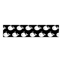 Cute Whale Illustration Pattern Velvet Scrunchie by GardenOfOphir