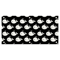 Cute Whale Illustration Pattern Banner And Sign 6  X 3  by GardenOfOphir