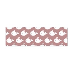 Cute Whale Illustration Pattern Sticker (bumper) by GardenOfOphir