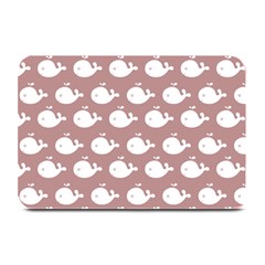 Cute Whale Illustration Pattern Plate Mats by GardenOfOphir