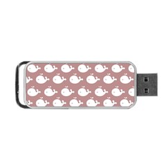 Cute Whale Illustration Pattern Portable Usb Flash (two Sides) by GardenOfOphir