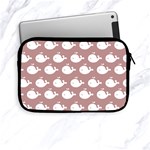 Cute Whale Illustration Pattern Apple iPad Mini Zipper Cases Front