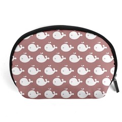 Cute Whale Illustration Pattern Accessory Pouch (large) by GardenOfOphir