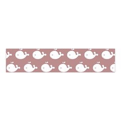 Cute Whale Illustration Pattern Velvet Scrunchie by GardenOfOphir