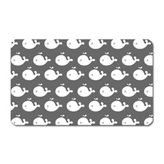 Cute Whale Illustration Pattern Magnet (rectangular) by GardenOfOphir