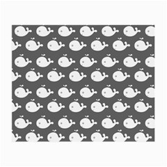 Cute Whale Illustration Pattern Small Glasses Cloth (2 Sides) by GardenOfOphir