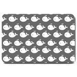 Cute Whale Illustration Pattern Large Doormat 30 x20  Door Mat