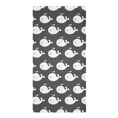 Cute Whale Illustration Pattern Shower Curtain 36  X 72  (stall)  by GardenOfOphir