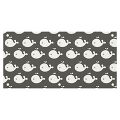 Cute Whale Illustration Pattern Banner And Sign 6  X 3  by GardenOfOphir