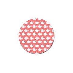 Coral Whales Pattern Golf Ball Marker (4 Pack) by GardenOfOphir