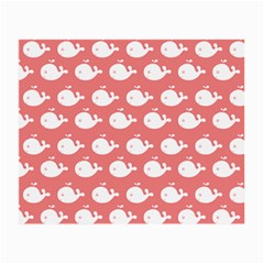 Coral Whales Pattern Small Glasses Cloth by GardenOfOphir