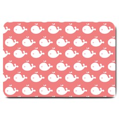 Coral Whales Pattern Large Doormat by GardenOfOphir