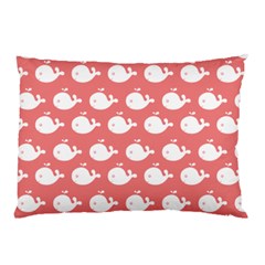 Coral Whales Pattern Pillow Case (two Sides) by GardenOfOphir