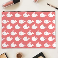 Coral Whales Pattern Cosmetic Bag (xxl) by GardenOfOphir