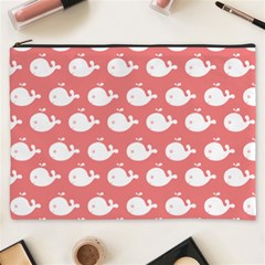 Coral Whales Pattern Cosmetic Bag (xxxl) by GardenOfOphir