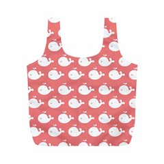 Coral Whales Pattern Full Print Recycle Bag (m) by GardenOfOphir