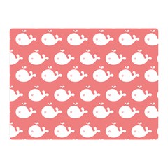 Coral Whales Pattern Two Sides Premium Plush Fleece Blanket (mini) by GardenOfOphir