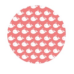 Coral Whales Pattern Mini Round Pill Box by GardenOfOphir