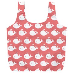 Coral Whales Pattern Full Print Recycle Bag (xxl) by GardenOfOphir