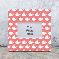 Coral Whales Pattern White Box Photo Frame 4  X 6  by GardenOfOphir