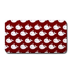 Cute Whale Illustration Pattern Medium Bar Mat by GardenOfOphir