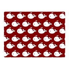 Cute Whale Illustration Pattern Two Sides Premium Plush Fleece Blanket (mini) by GardenOfOphir