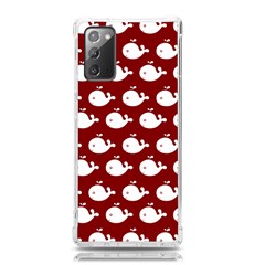 Cute Whale Illustration Pattern Samsung Galaxy Note 20 Tpu Uv Case by GardenOfOphir