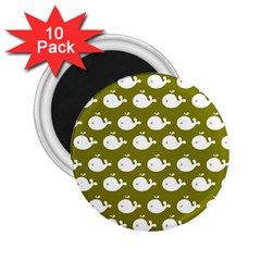 Cute Whale Illustration Pattern 2 25  Magnets (10 Pack) 