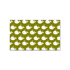 Cute Whale Illustration Pattern Sticker (rectangular) by GardenOfOphir